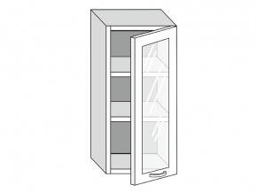 19.40.3 Шкаф настенный (h=913) на 400мм с 1-ой стекл. дверцей в Муравленко - muravlenko.магазин96.com | фото