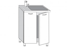 2.60.2мн Шкаф-стол на 600мм под накладную мойку с 2-мя дверцами в Муравленко - muravlenko.магазин96.com | фото