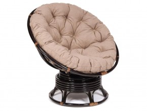 Кресло-качалка Papasan w 23/01 B с подушкой Antique brown, экошерсть Коричневый в Муравленко - muravlenko.магазин96.com | фото