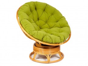 Кресло-качалка Papasan w 23/01 B с подушкой Honey, флок Олива в Муравленко - muravlenko.магазин96.com | фото