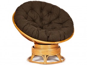 Кресло-качалка Papasan w 23/01 B с подушкой Honey, ткань Коричневый в Муравленко - muravlenko.магазин96.com | фото