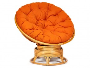 Кресло-качалка Papasan w 23/01 B с подушкой Honey, ткань Оранжевый в Муравленко - muravlenko.магазин96.com | фото