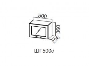 ШГ500с/360 Шкаф навесной 500/360 (горизонт. со стеклом) в Муравленко - muravlenko.магазин96.com | фото